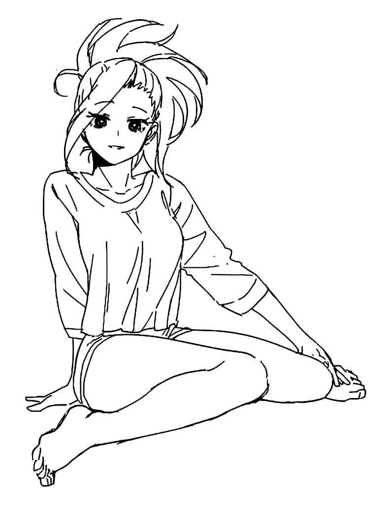 Momo Yaoyorozu Ausmalbilder 6