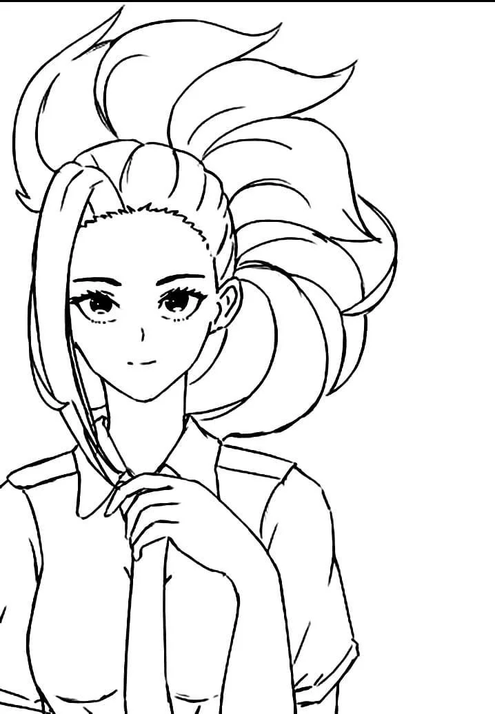 Momo Yaoyorozu Ausmalbilder 9