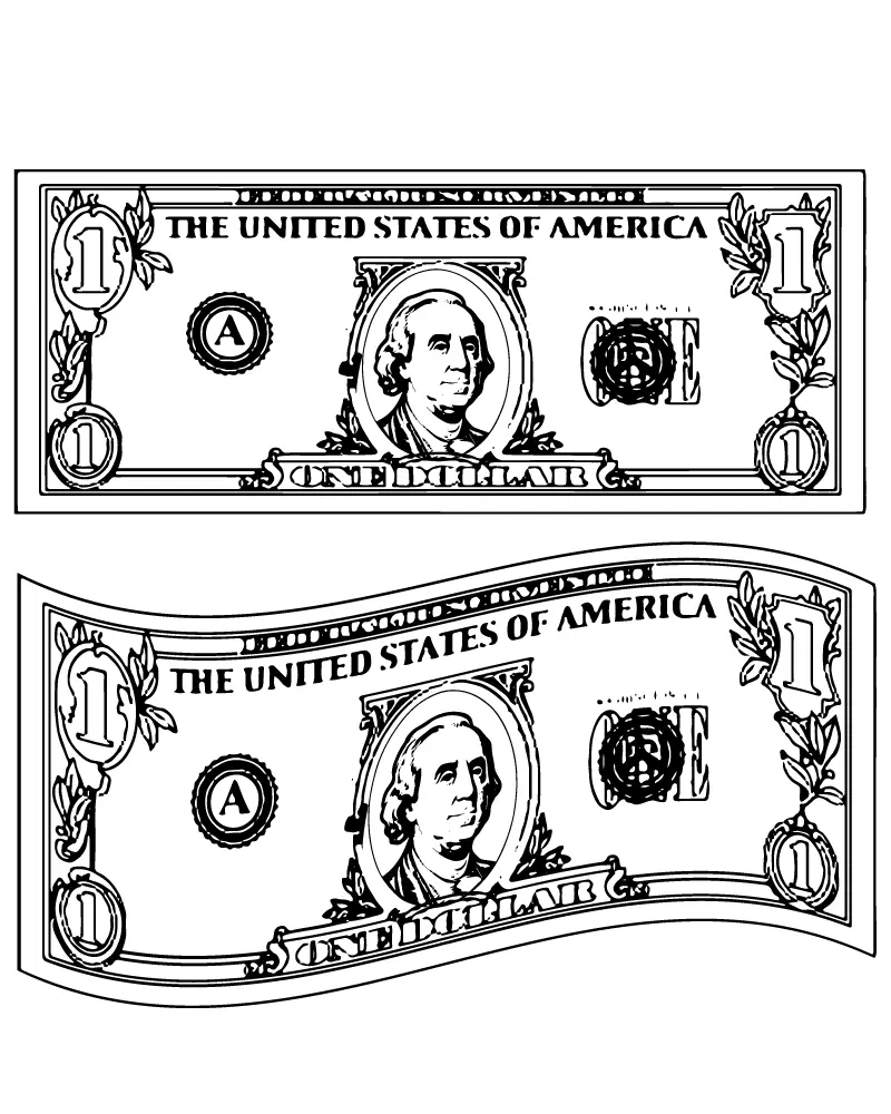 Dinero Para Colorear 16