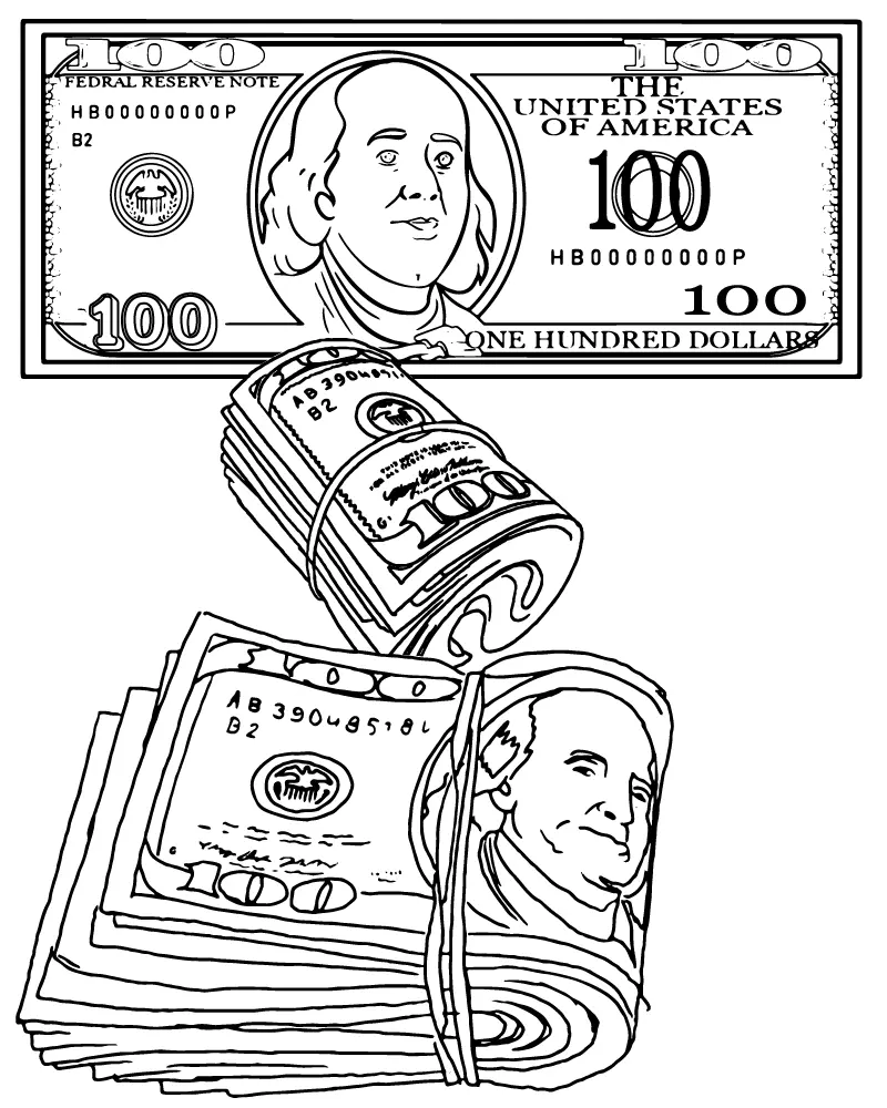 Dinero Para Colorear 7