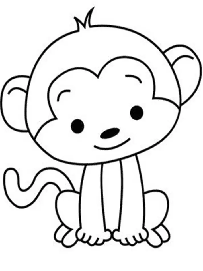 Desenhos de Monkey Para Colorir 16