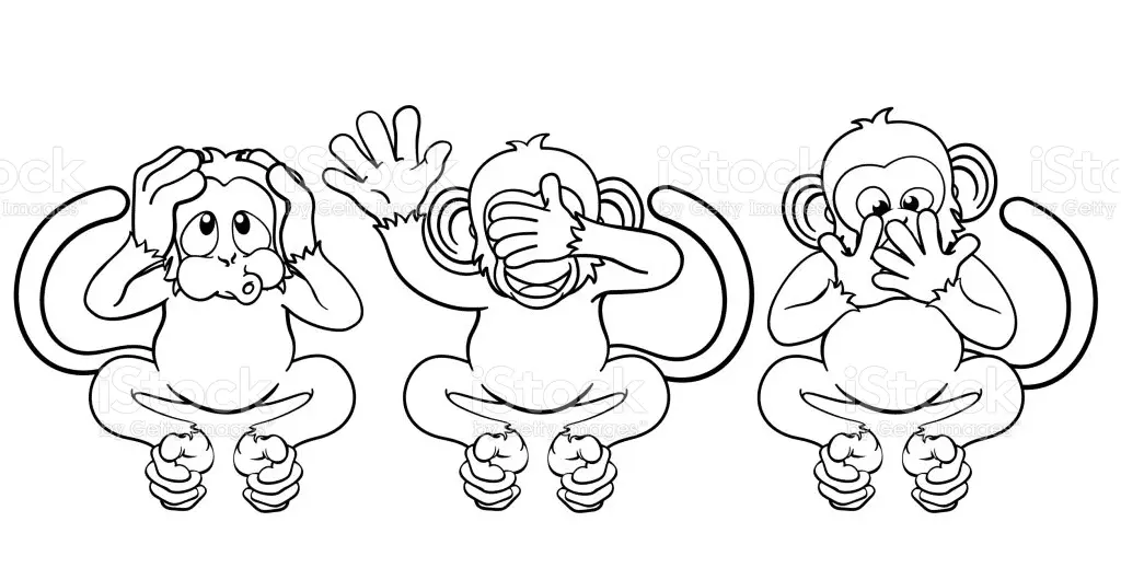 Desenhos de Monkey Para Colorir 18
