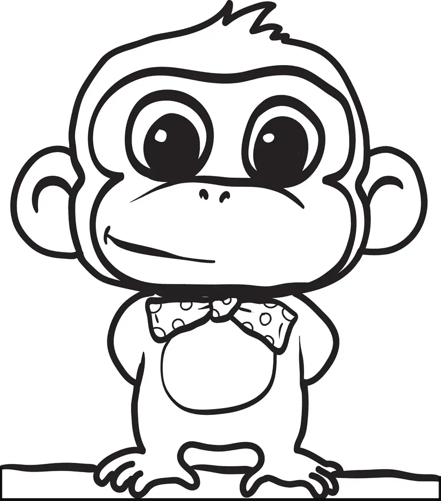 Desenhos de Monkey Para Colorir 30