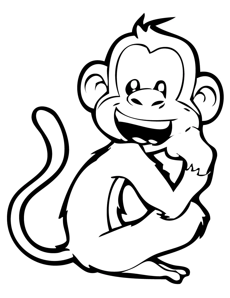 Desenhos de Monkey Para Colorir 38