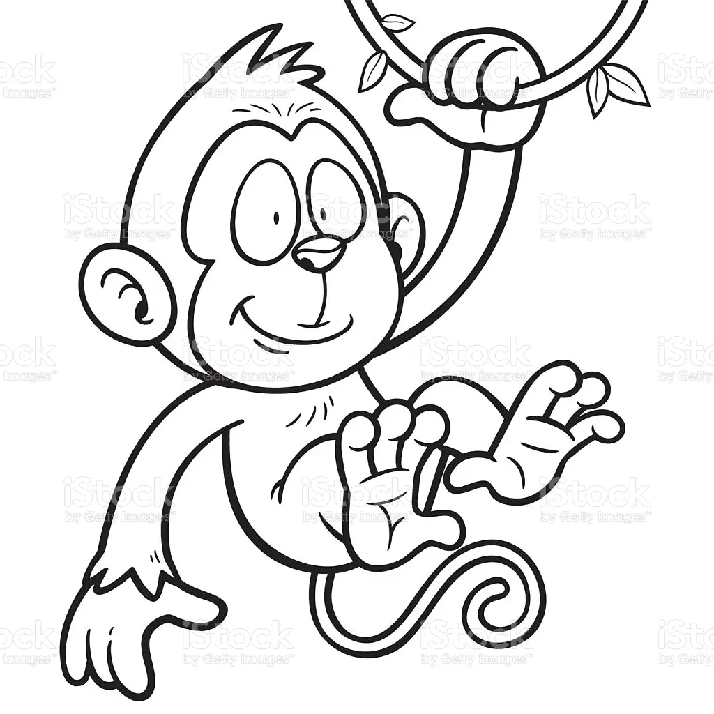 Desenhos de Monkey Para Colorir 41