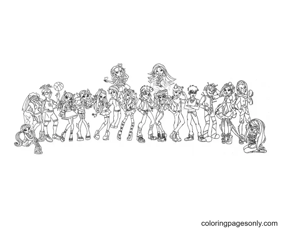Monster High Coloring Pages 4
