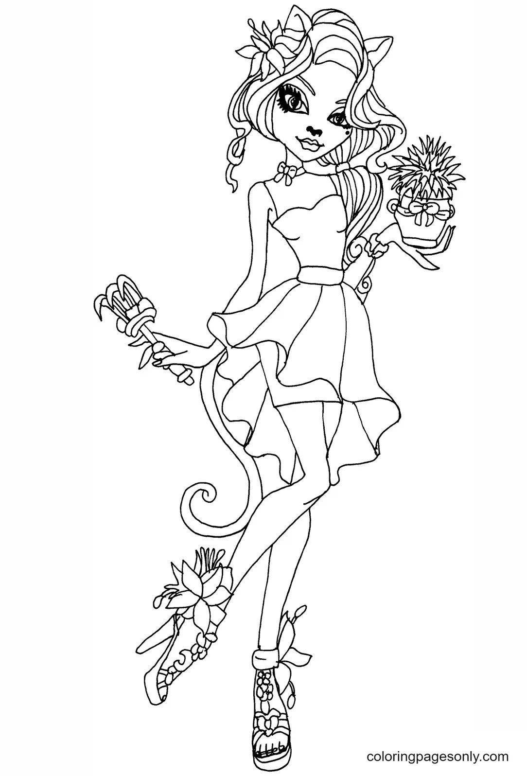 Monster High Coloring Pages 9