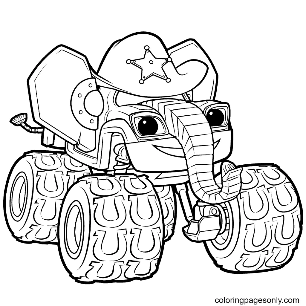 Desenhos de Monster Truck Para Colorir 115