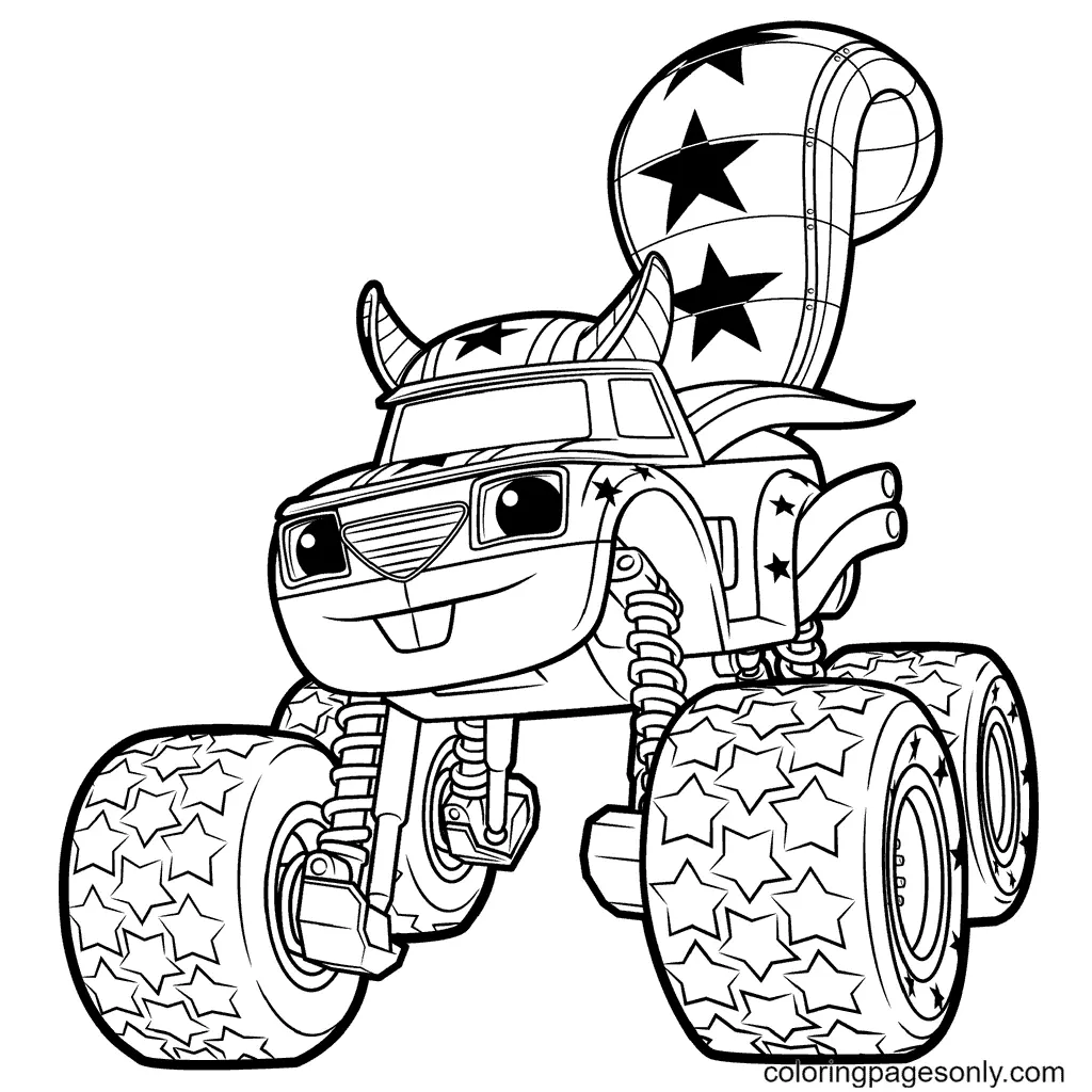 Desenhos de Monster Truck Para Colorir 126