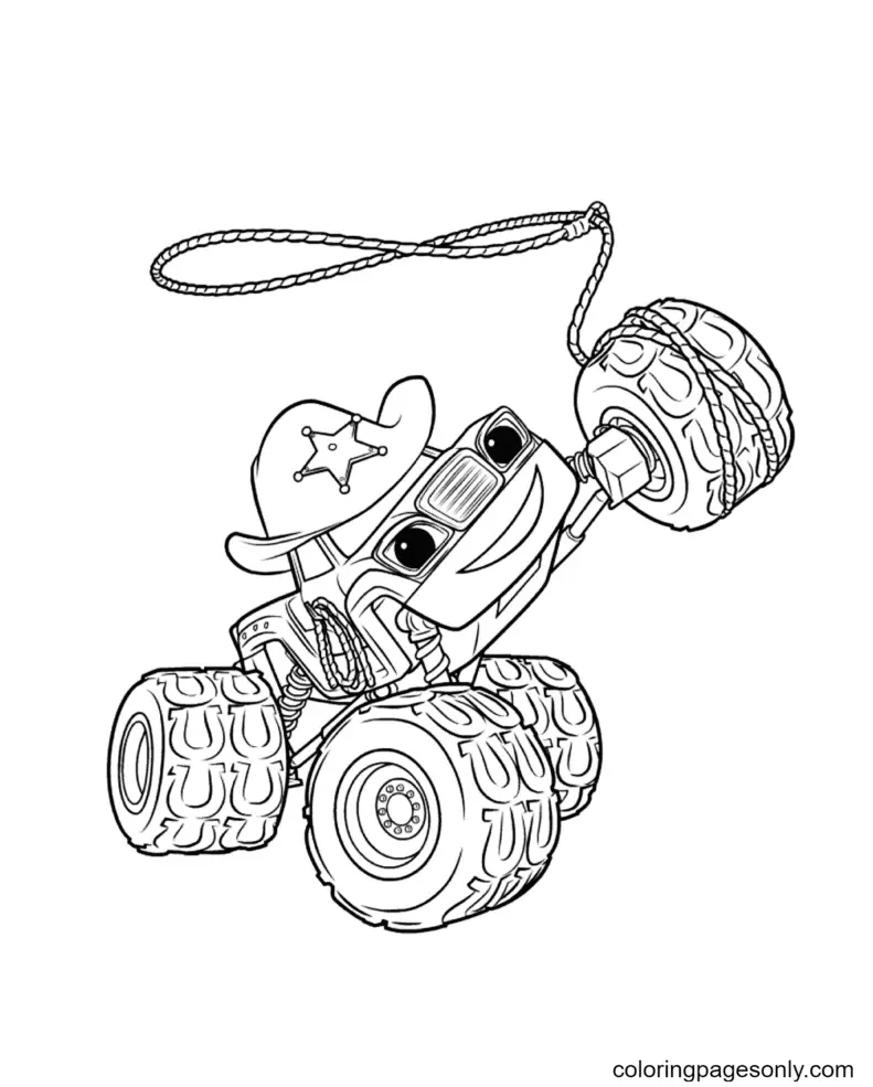Desenhos de Monster Truck Para Colorir 133