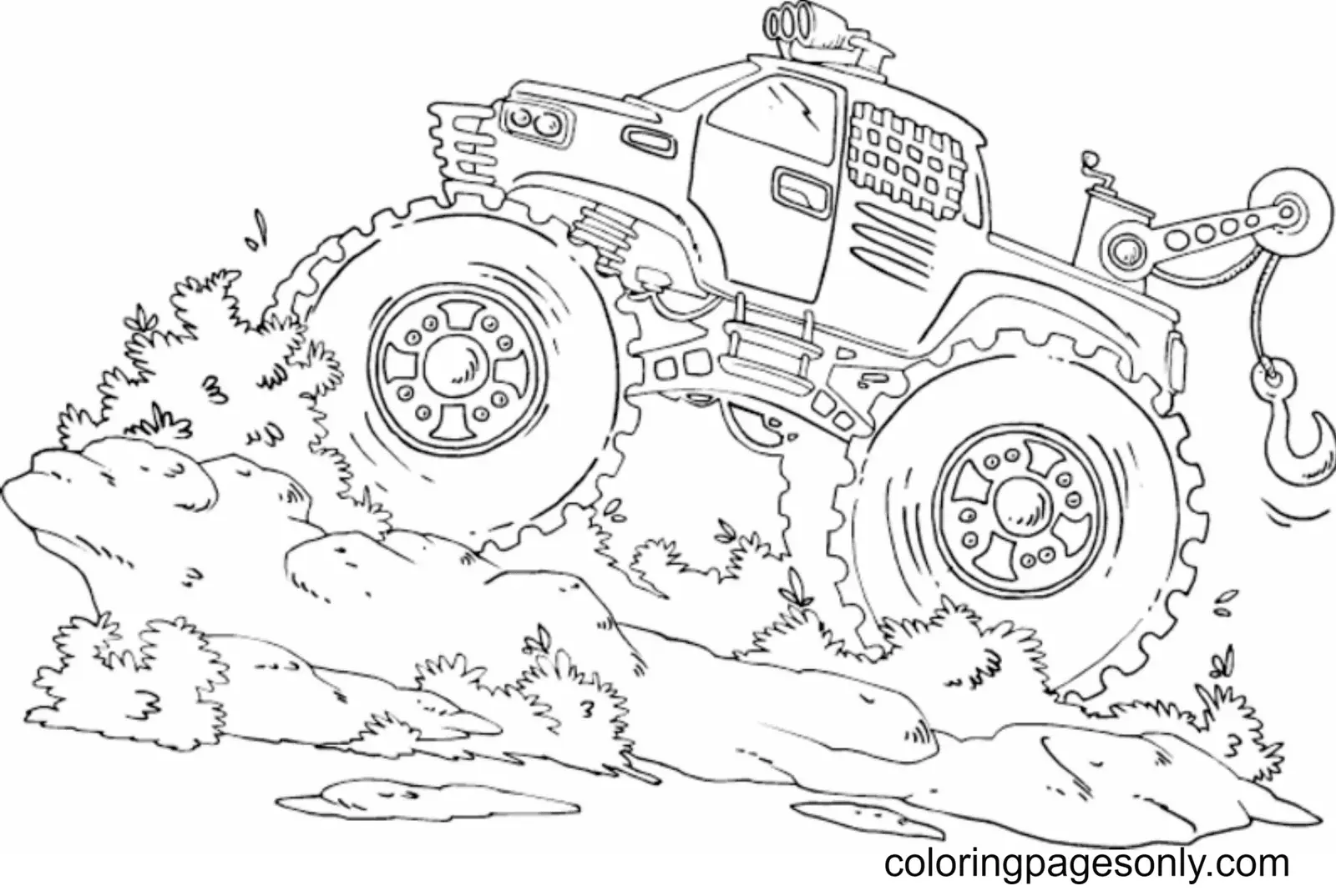 Desenhos de Monster Truck Para Colorir 137