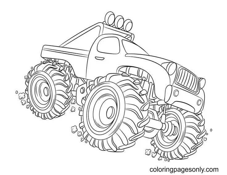 Desenhos de Monster Truck Para Colorir 145