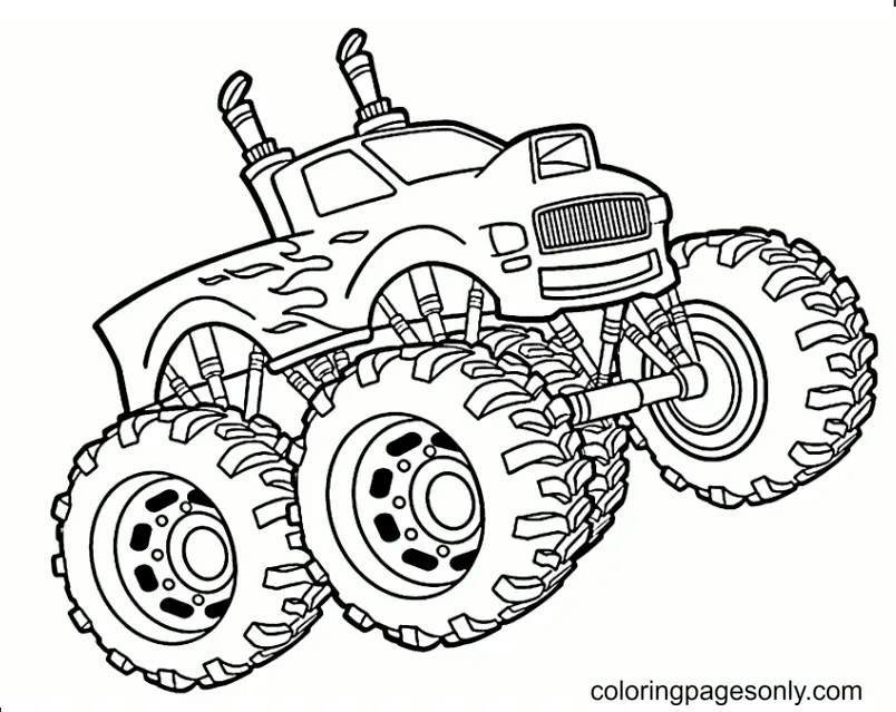 Desenhos de Monster Truck Para Colorir 147