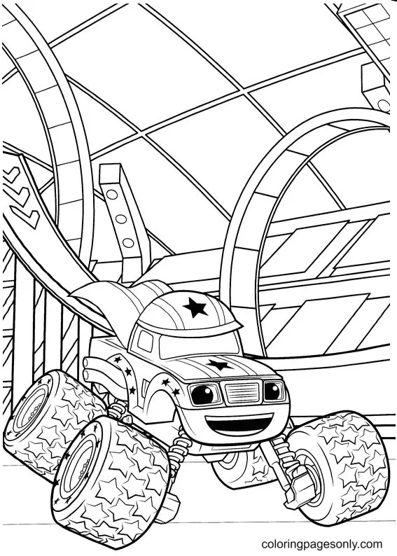 Desenhos de Monster Truck Para Colorir 163