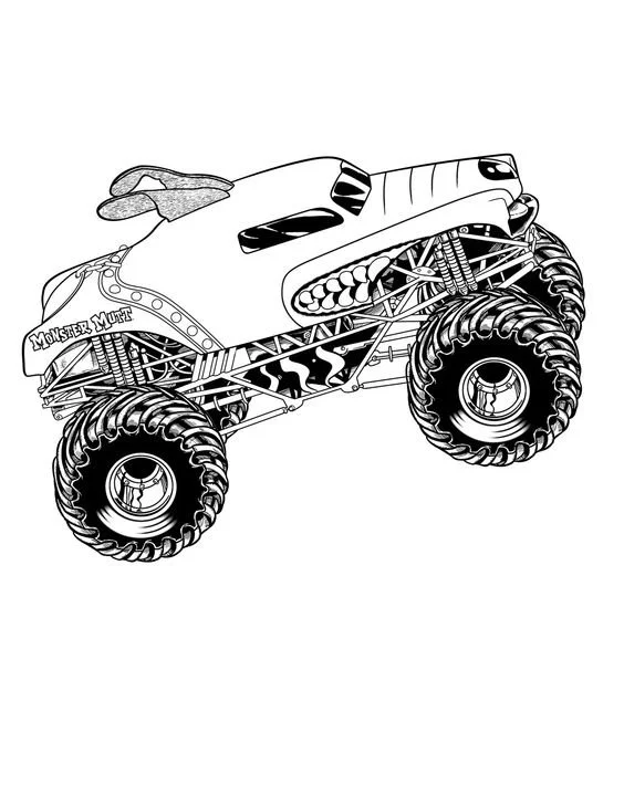 Desenhos de Monster Truck Para Colorir 18
