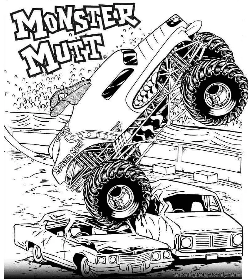 Desenhos de Monster Truck Para Colorir 20