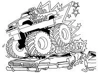 Desenhos de Monster Truck Para Colorir 28