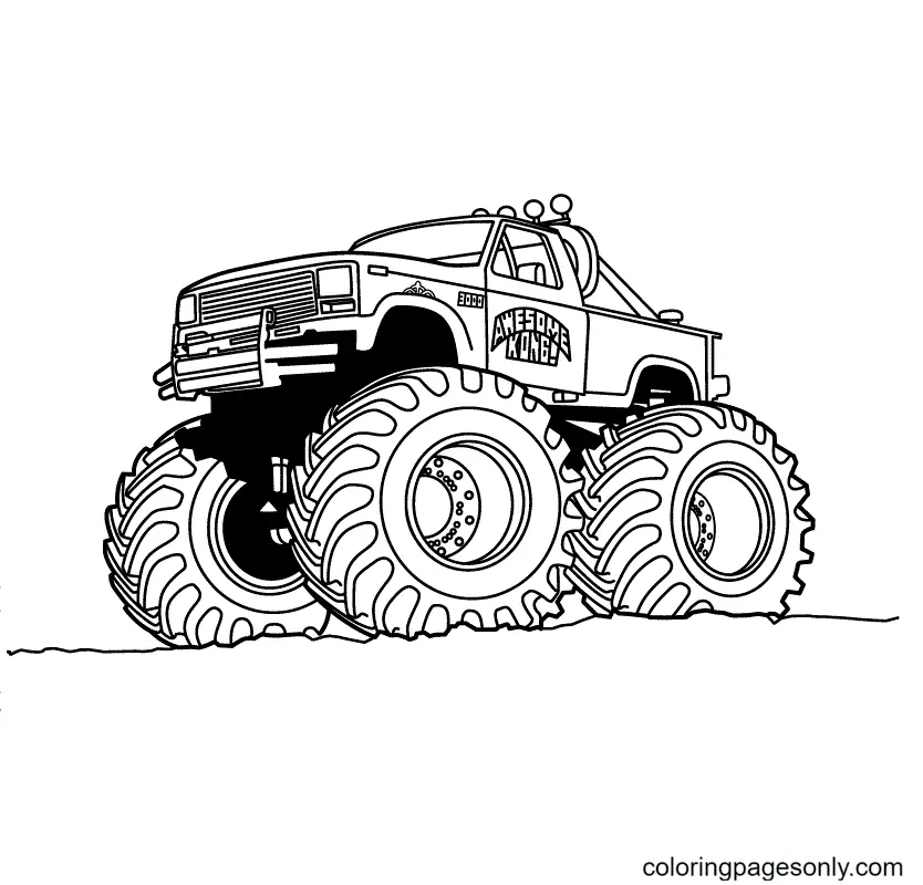 Desenhos de Monster Truck Para Colorir 29
