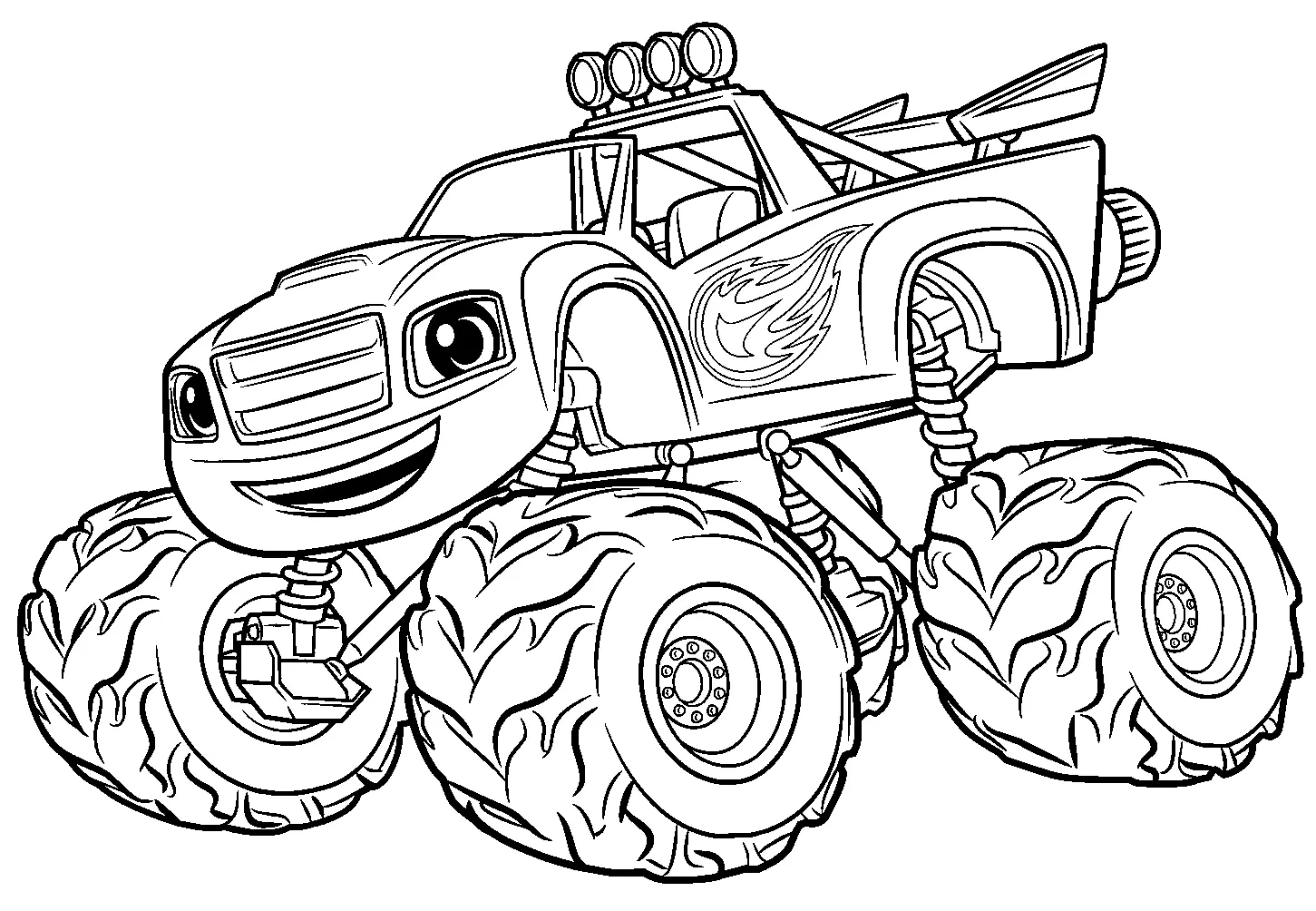 Desenhos de Monster Truck Para Colorir 39