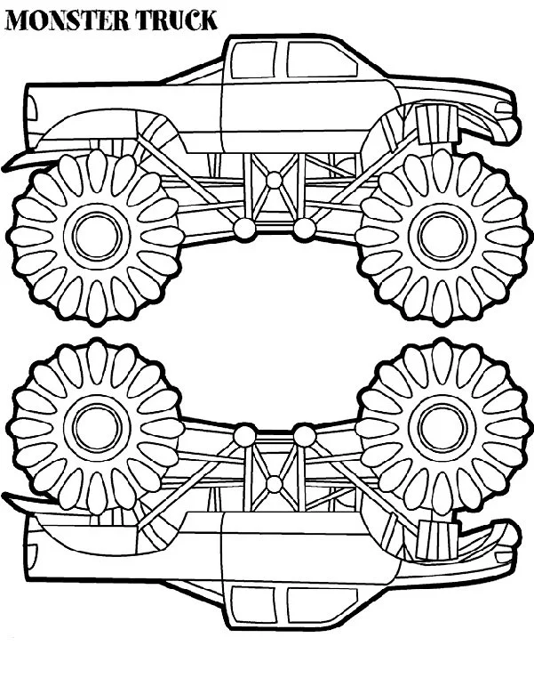 Desenhos de Monster Truck Para Colorir 58