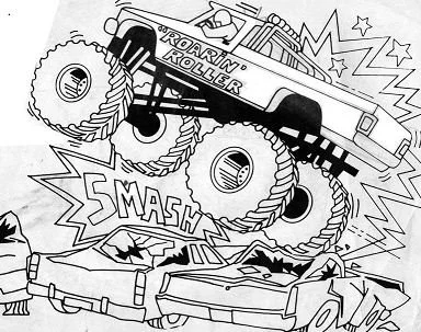 Desenhos de Monster Truck Para Colorir 70
