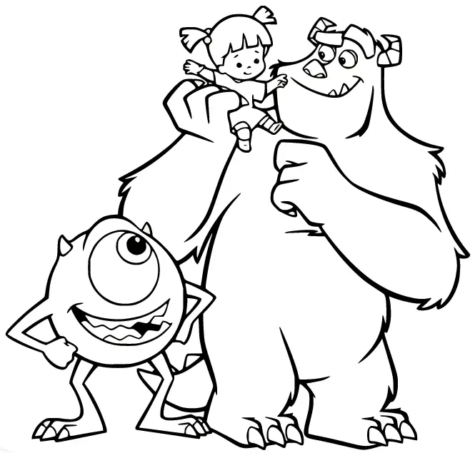 Desenhos de Monstros Sa Para Colorir 13