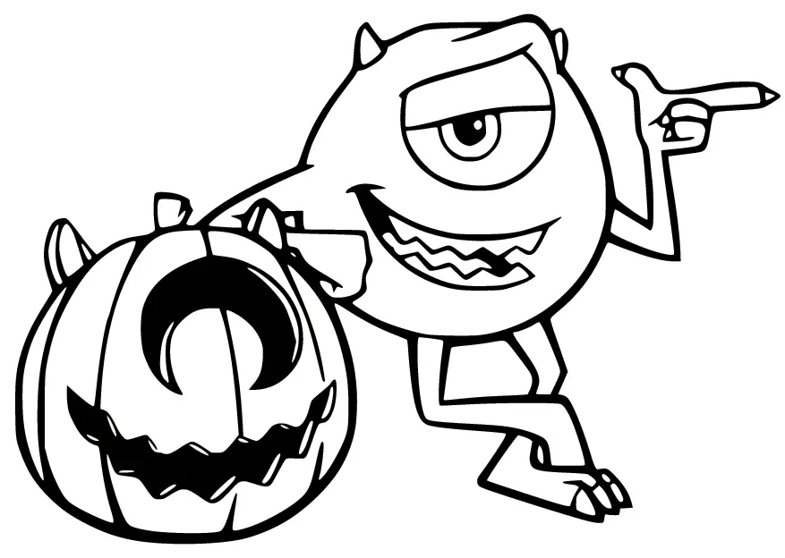 Desenhos de Monstros Sa Para Colorir 19