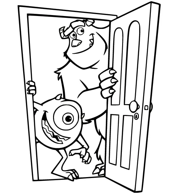 Desenhos de Monstros Sa Para Colorir 23