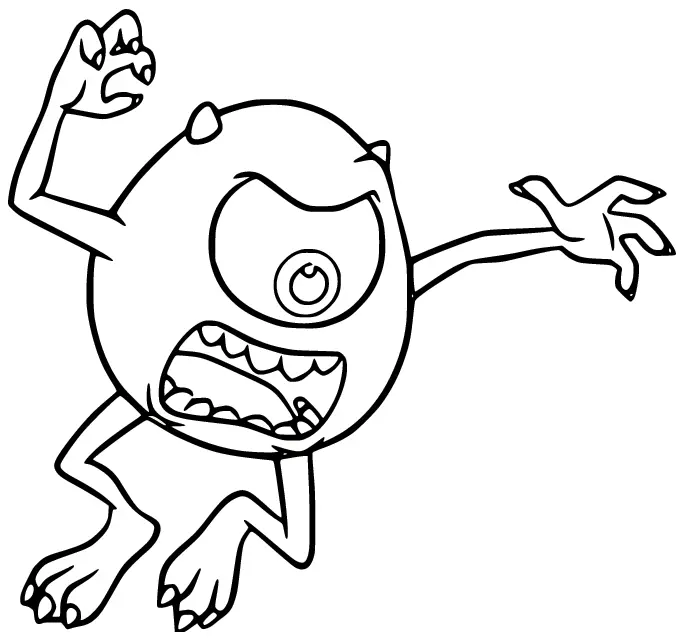 Desenhos de Monstros Sa Para Colorir 28
