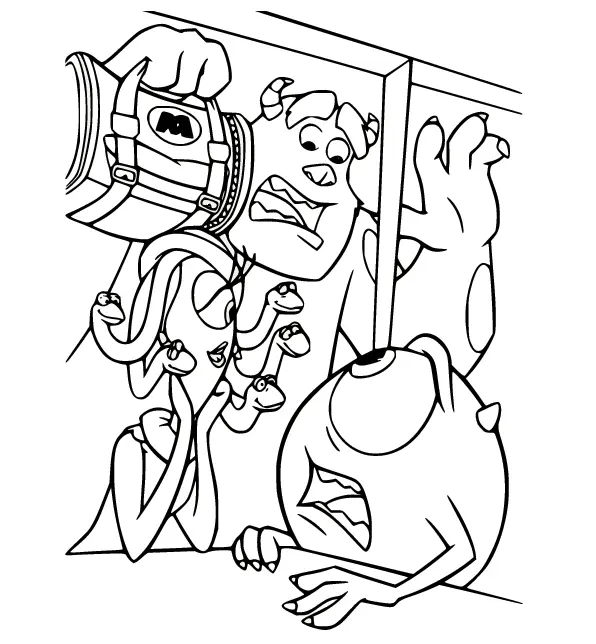 Desenhos de Monstros Sa Para Colorir 36