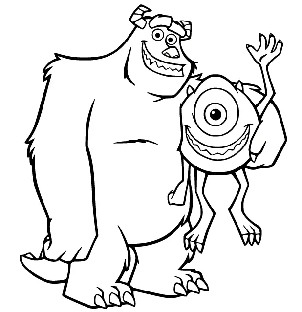 Desenhos de Monstros Sa Para Colorir 38