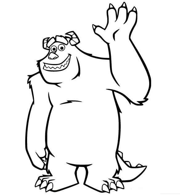 Desenhos de Monstros Sa Para Colorir 39