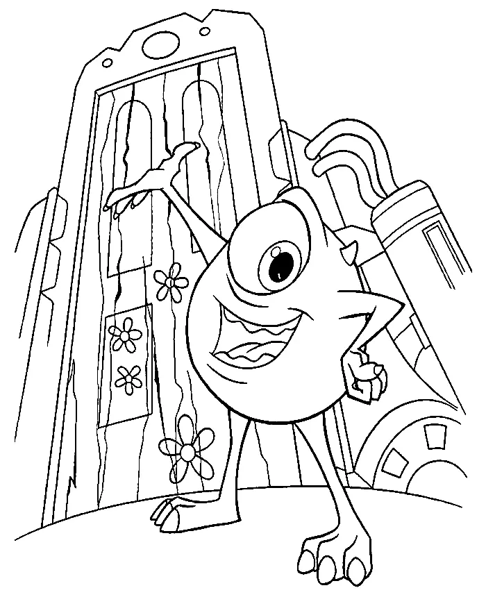 Desenhos de Monstros Sa Para Colorir 41