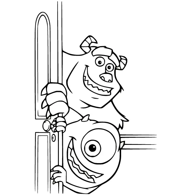 Desenhos de Monstros Sa Para Colorir 44