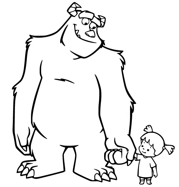 Desenhos de Monstros Sa Para Colorir 45