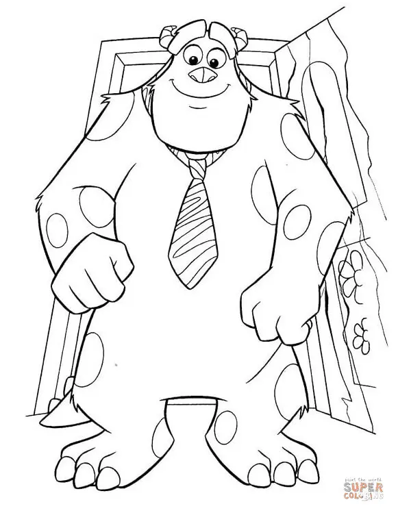 Desenhos de Monstros Sa Para Colorir 50