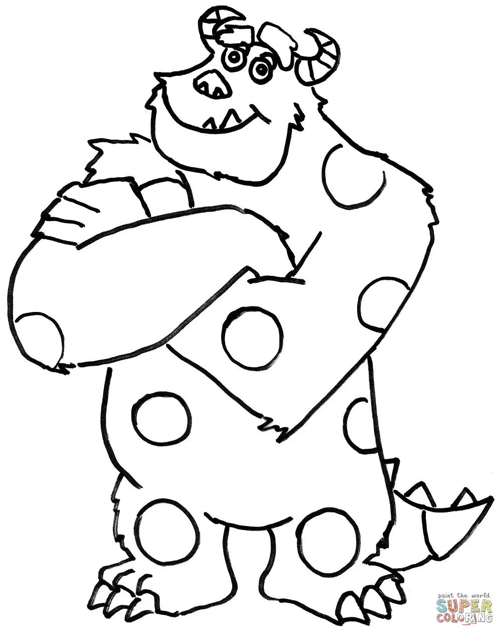 Desenhos de Monstros Sa Para Colorir 52