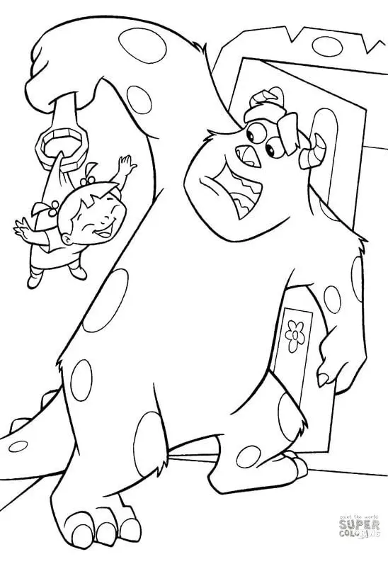 Desenhos de Monstros Sa Para Colorir 55