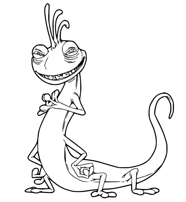 Desenhos de Monstros Sa Para Colorir 6
