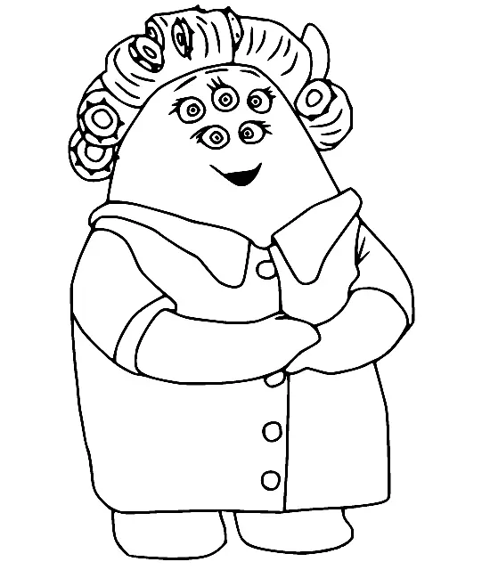 Monstruos University Para Colorear 30