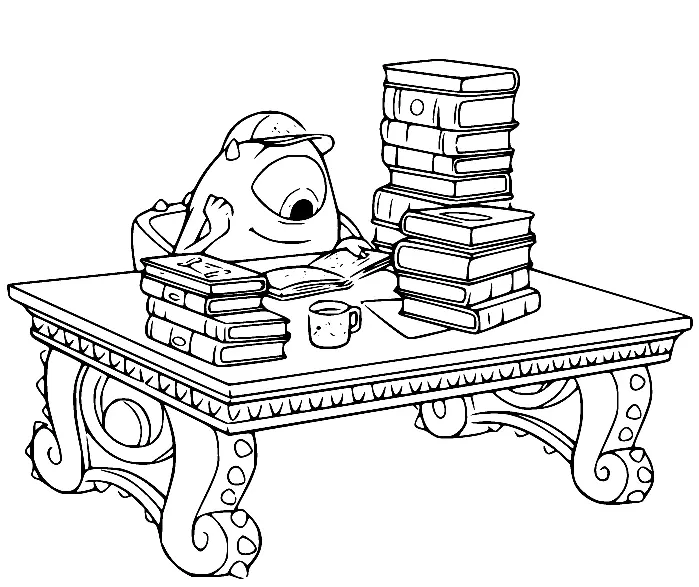 Monstruos University Para Colorear 41
