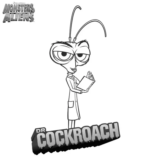 Monsters vs Aliens Coloring Pages 17