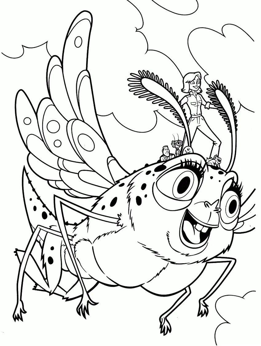 Monsters vs Aliens Coloring Pages 19