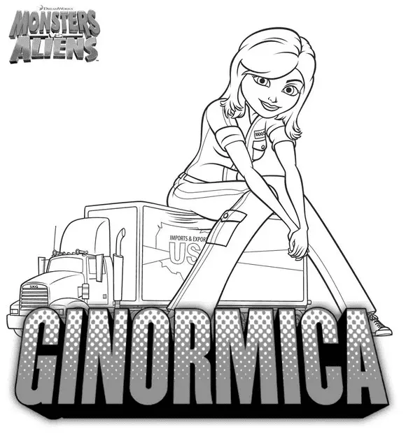 Monsters vs Aliens Coloring Pages 22