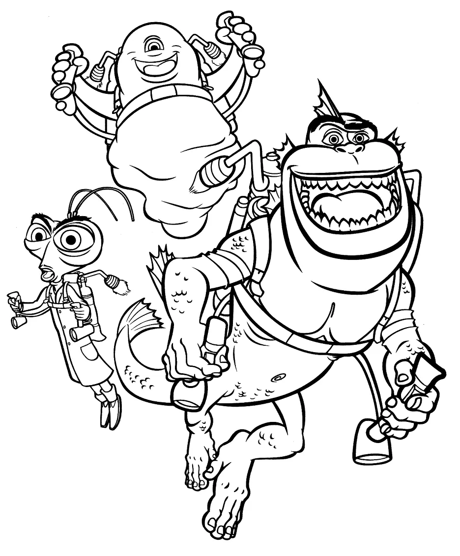 Monsters vs Aliens Coloring Pages 28