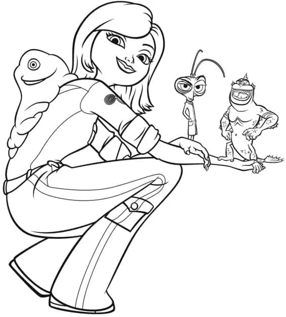 Monsters vs Aliens Coloring Pages 29