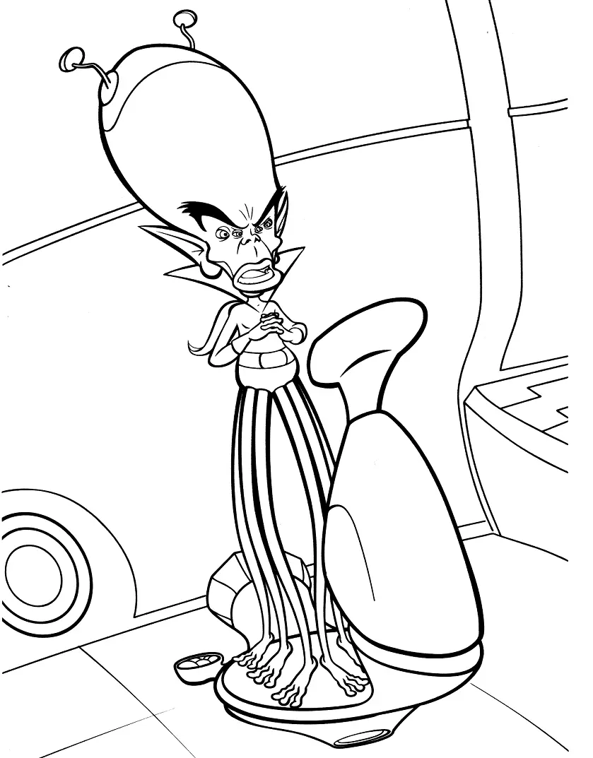 Monsters vs Aliens Coloring Pages 30