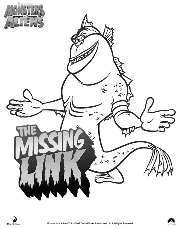 Monsters vs Aliens Coloring Pages 31