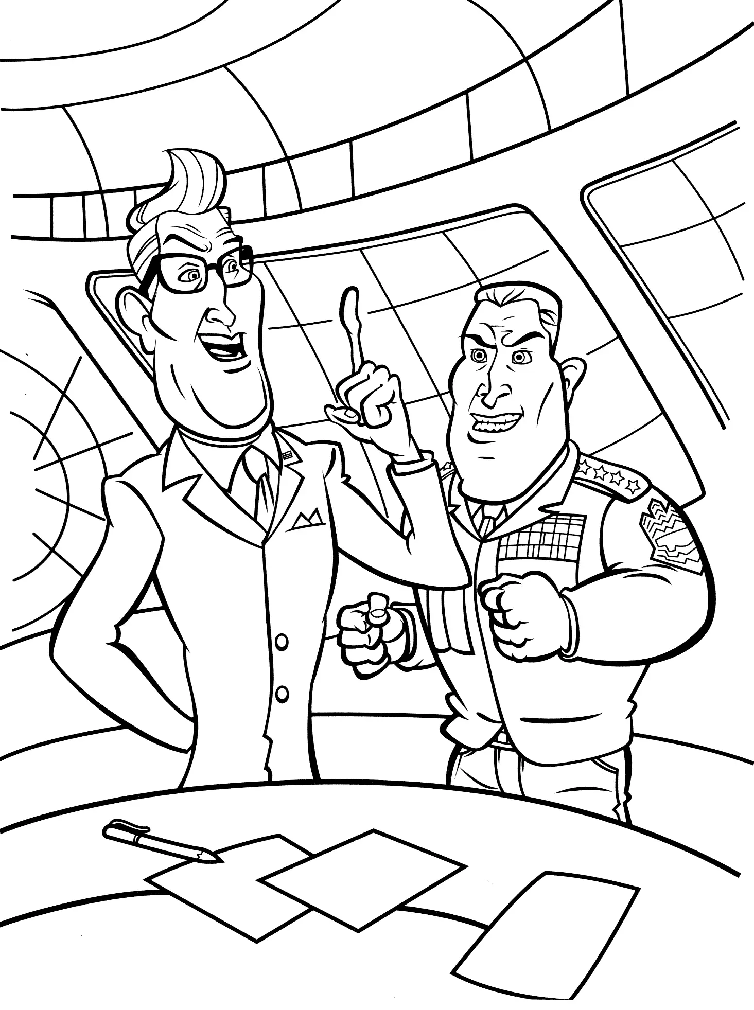 Monsters vs Aliens Coloring Pages 41