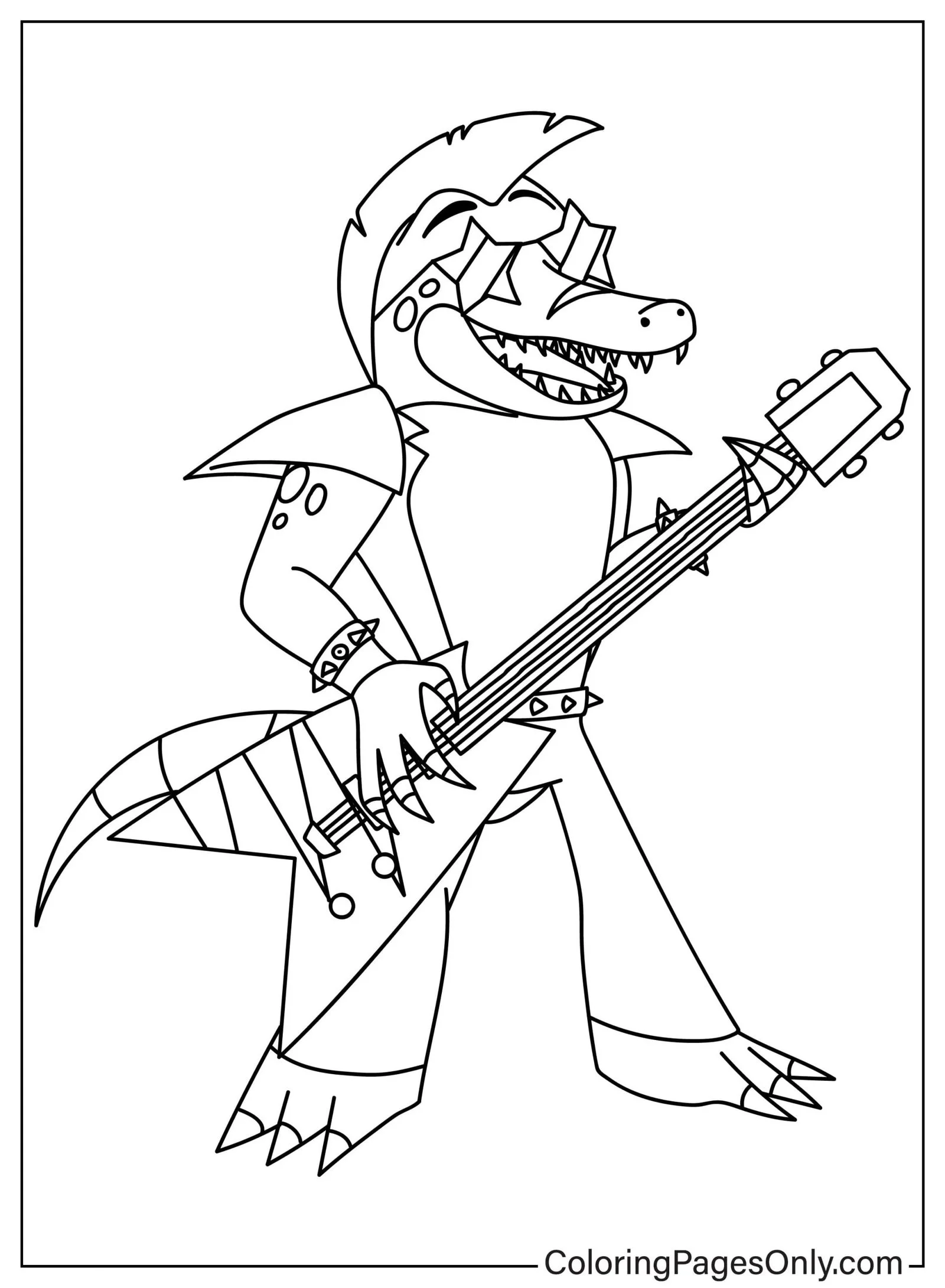 Montgomery Gator Ausmalbilder 12